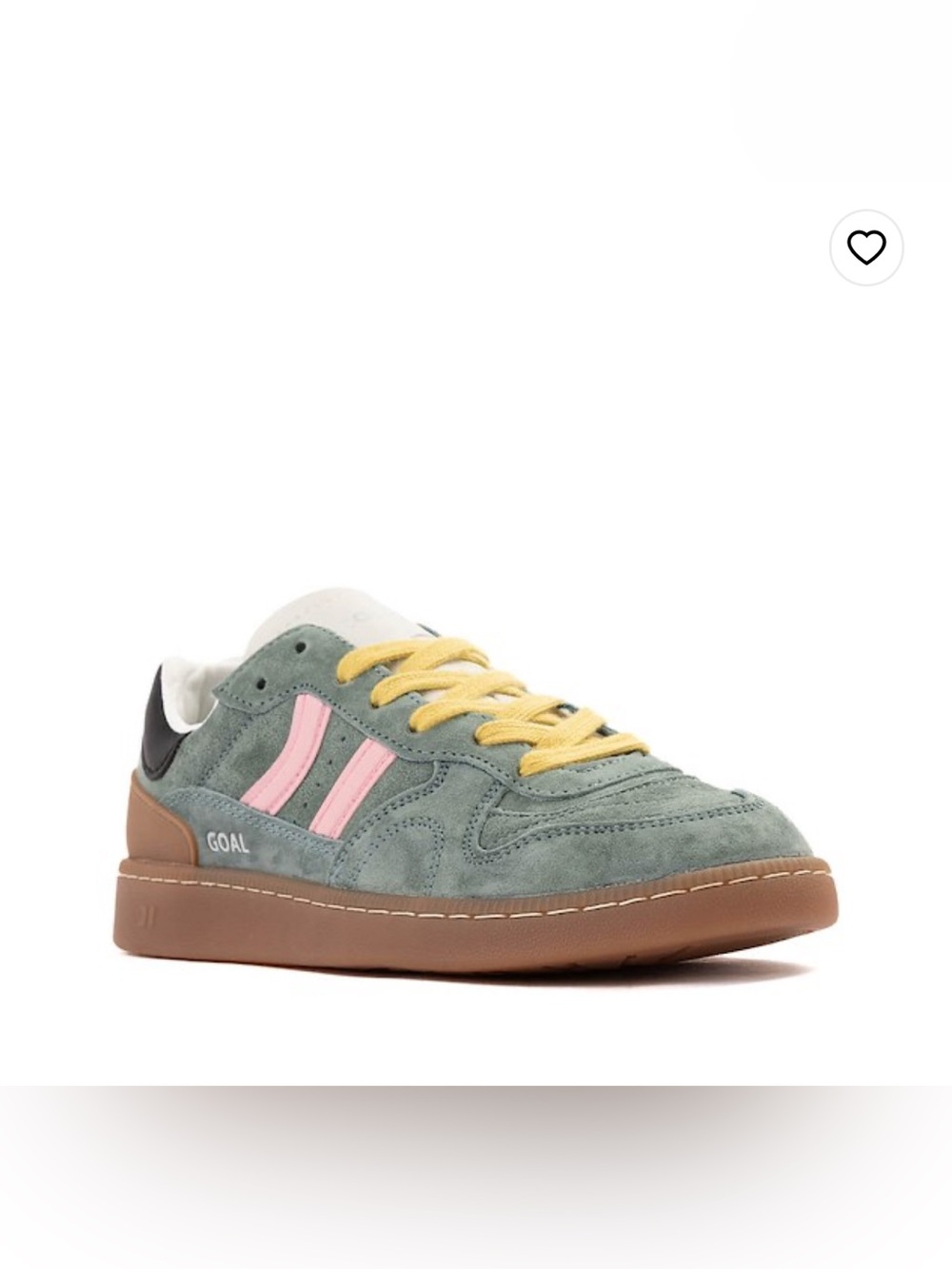 Coolway Goal Green Athletic Sneakers Leather Detail Retro Style - Picture 5 of 13